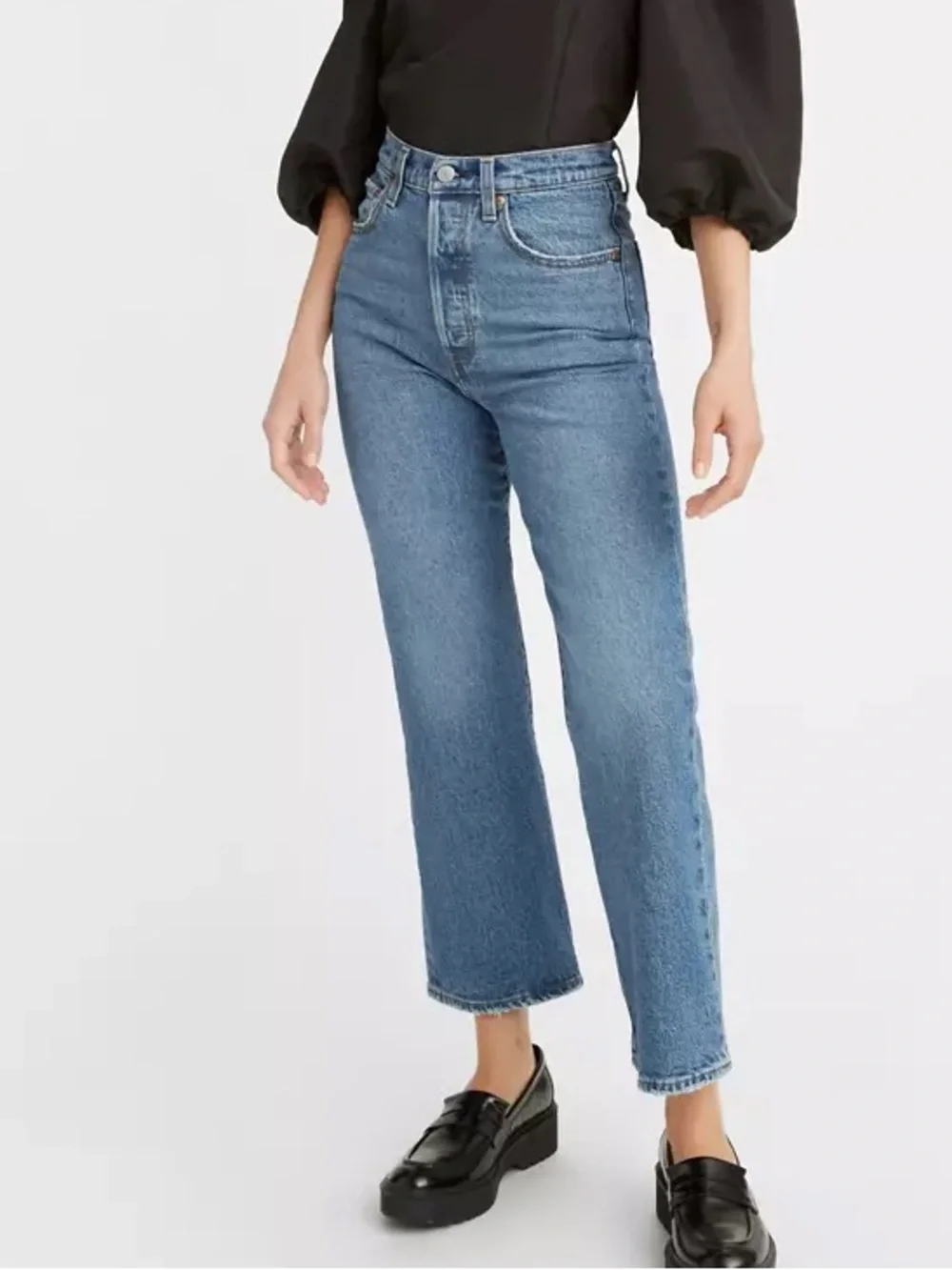 Levi’s RIBCAGE CROPPED BOOTCUT WOMEN'S JEANS High-Rise Straight Leg Women 30 - Picture 1 of 12